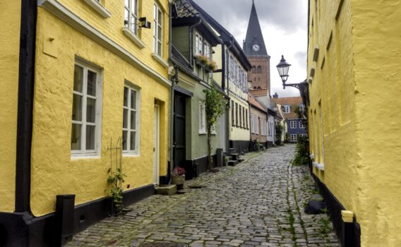オールボーの旧市街　デンマークの風景