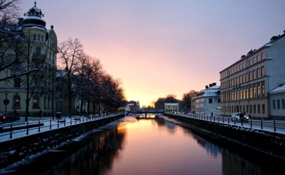ウプサラの朝　スウェーデンの風景