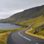 レイキャビクとアクラネースを結ぶ国道47号線の風景　アイスランドの風景