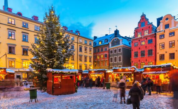 クリスマス・シーズンのストックホルム　スウェーデンのクリスマスの風景