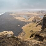 ディルホラエイのブラックサンドビーチ　アイスランドの風景