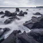ブラックサンドビーチ アイスランドの風景