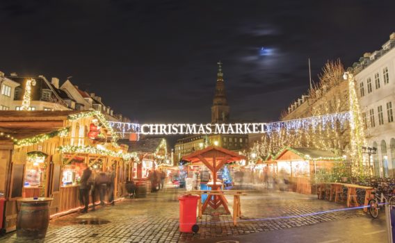 コペンハーゲンのクリスマスマーケット　デンマークのクリスマスの風景