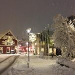 レイキャビクのクリスマスの風景　アイスランドの風景