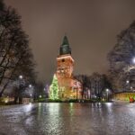 トゥルクのクリスマス風景　フィンランドのクリスマスの風景