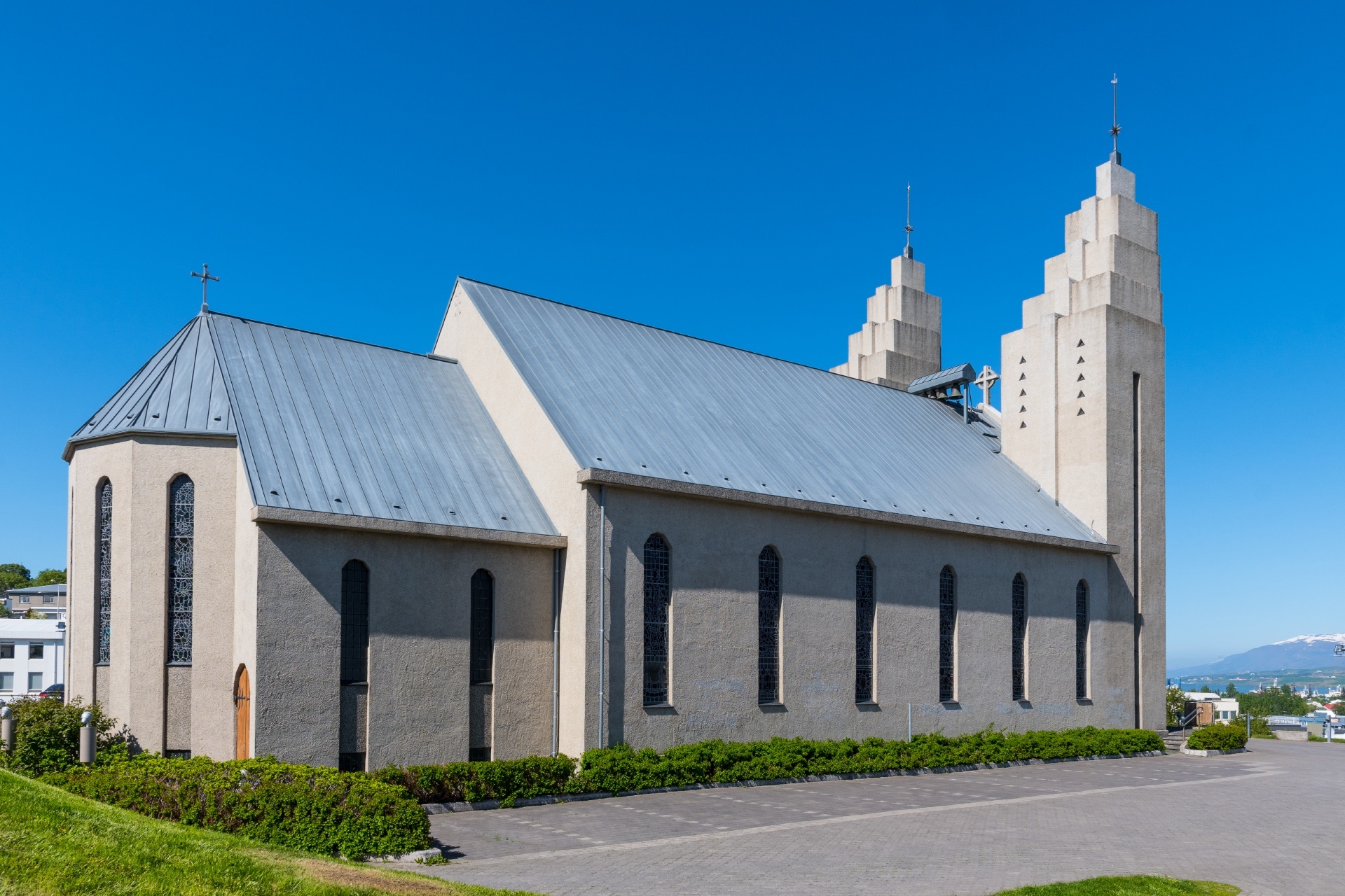 アークレイリ教会　アイスランドの風景