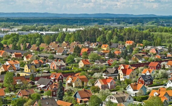 エレブルーの町並み　スウェーデンの風景