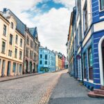 港町オーレスンの町並み　ノルウェーの風景