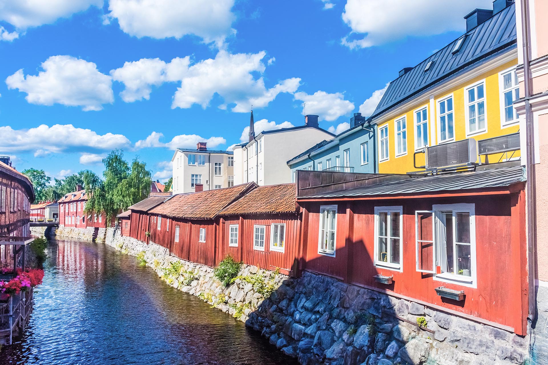 ヴェステロースの町並み　スウェーデンの風景