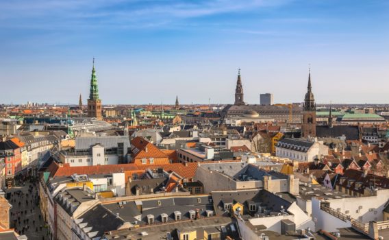 ラウンド タワーから見るコペンハーゲンの風景　デンマークの風景
