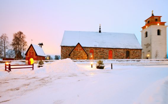 冬のルレオ　スウェーデンの冬の風景