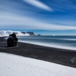 レイニスフィヤラのブラックサンドビーチ　アイスランドの風景