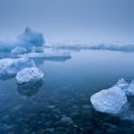 ヨークルスアゥルロゥン氷河湖の風景　アイスランドの風景