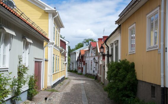 イェブレの町並み　スウェーデンの風景