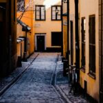 ガムラスタンの路地　ストックホルム　スウェーデンの風景