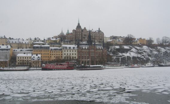 冬のストックホルム　スウェーデンの風景