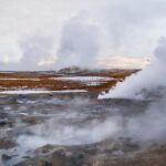 クヴェリルの地熱地帯　アイスランドの風景