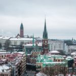 冬のヨーテボリの風景　スウェーデンの冬の風景