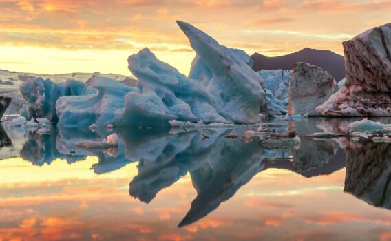 ヨークルスアゥルロゥンの風景　アイスランドの風景