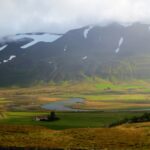 アークレイリ近郊の風景　アイスランドの風景