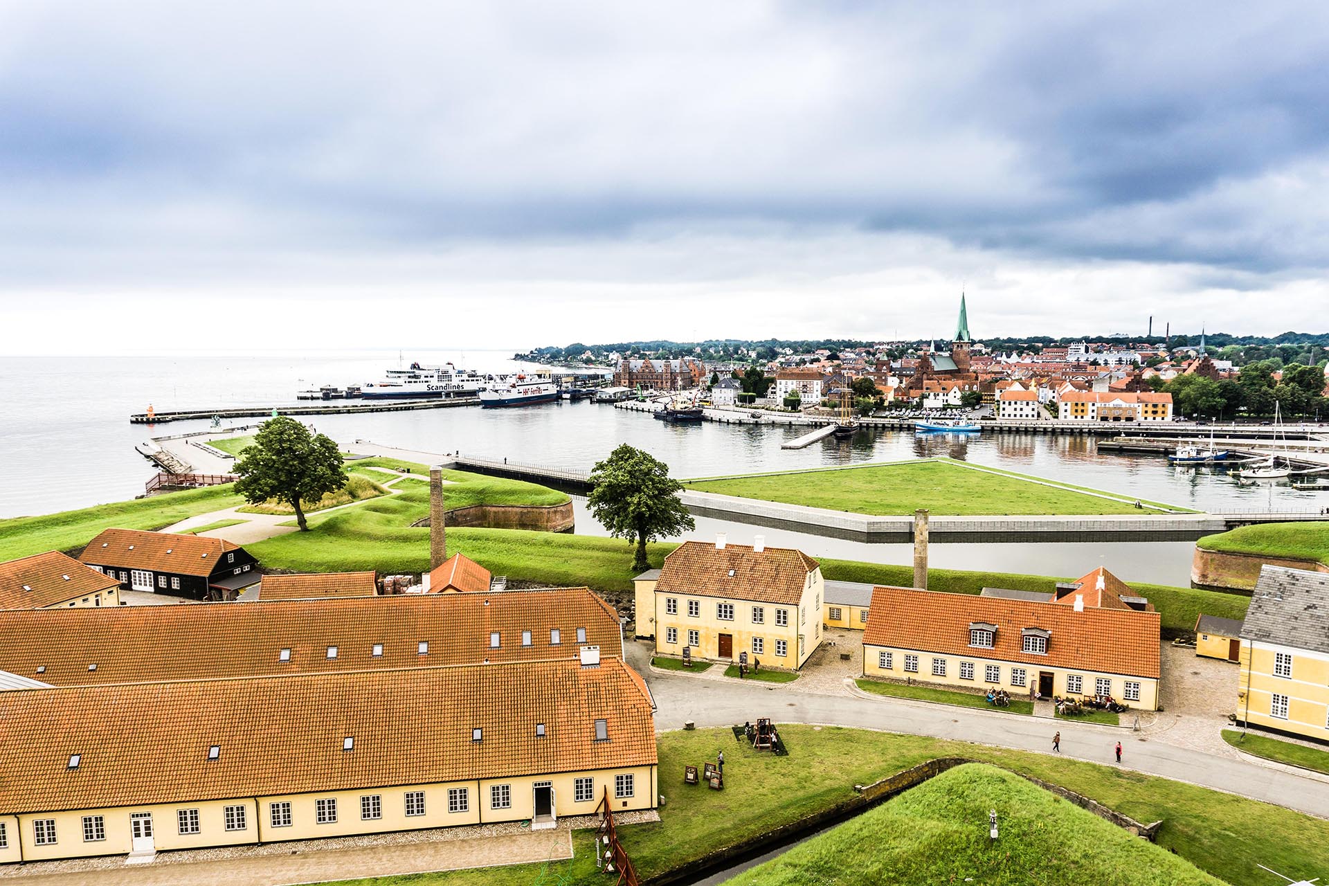 ヘルシンゲルの風景　デンマークの風景