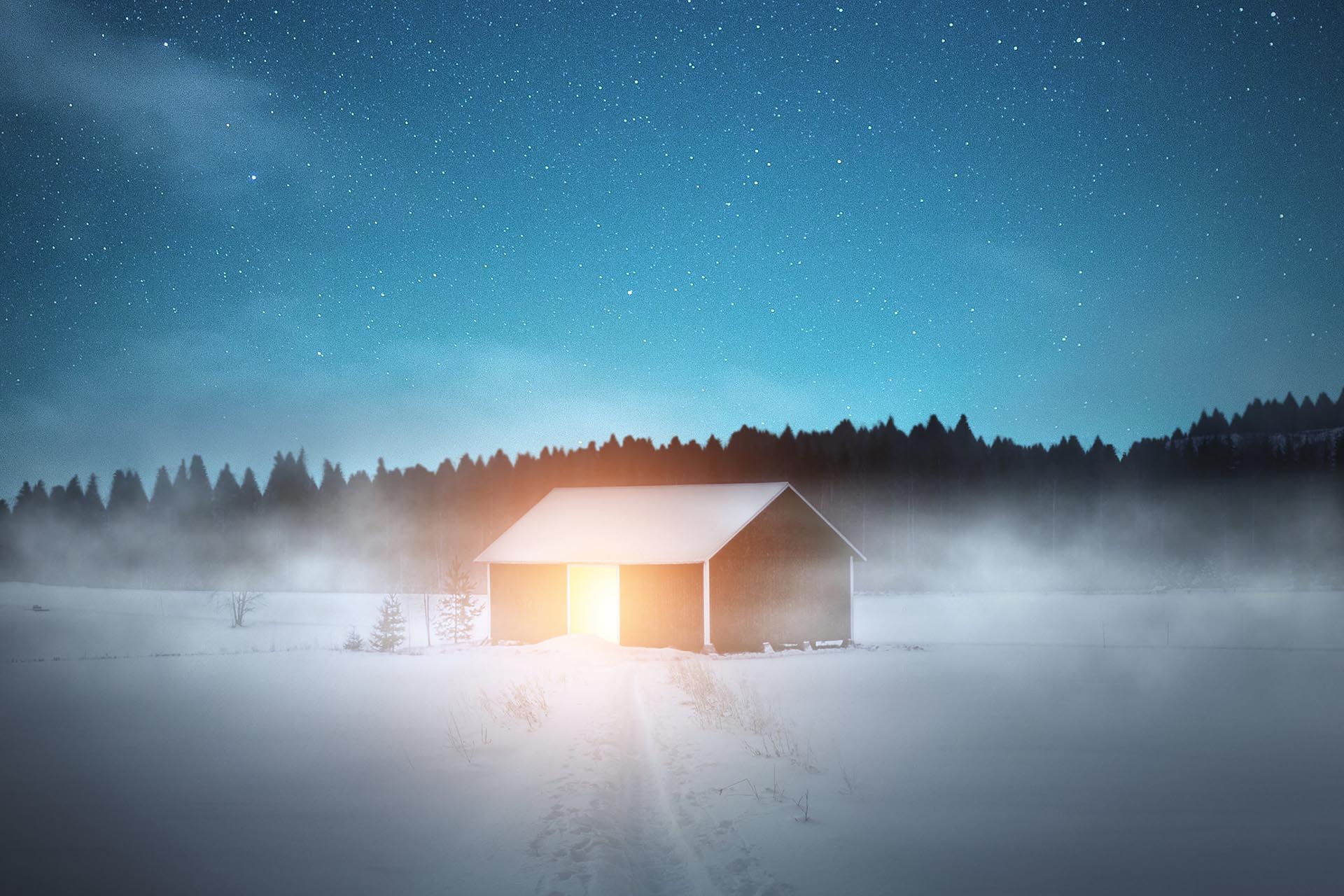 冬のラハティの風景　フィンランドの風景
