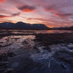 夕暮れのスピッツベルゲン島　ノルウェーの風景