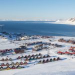 ロングイェールビーンの町並み　スピッツベルゲン島　ノルウェーの風景