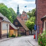 ルンドの旧市街　スウェーデンの風景