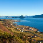 オーレスン近くの景色　ノルウェーの風景