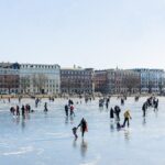 冬のコペンハーゲン　ノアブロの風景　デンマークの冬の風景