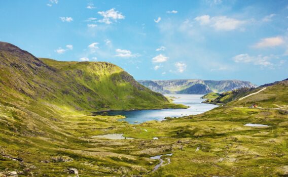 ホニングスヴォーグの風景　ノルウェーの夏の風景