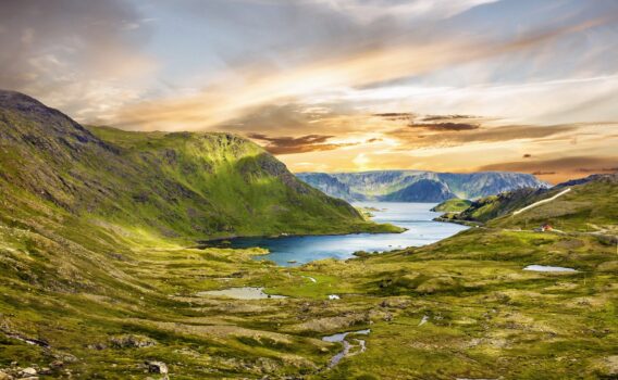 ホニングスヴォーグの風景　ノルウェーの風景
