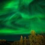 スウェーデンのオーロラ　アビスコ　スウェーデンの風景