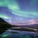 スウェーデンのオーロラの風景　スウェーデンの風景