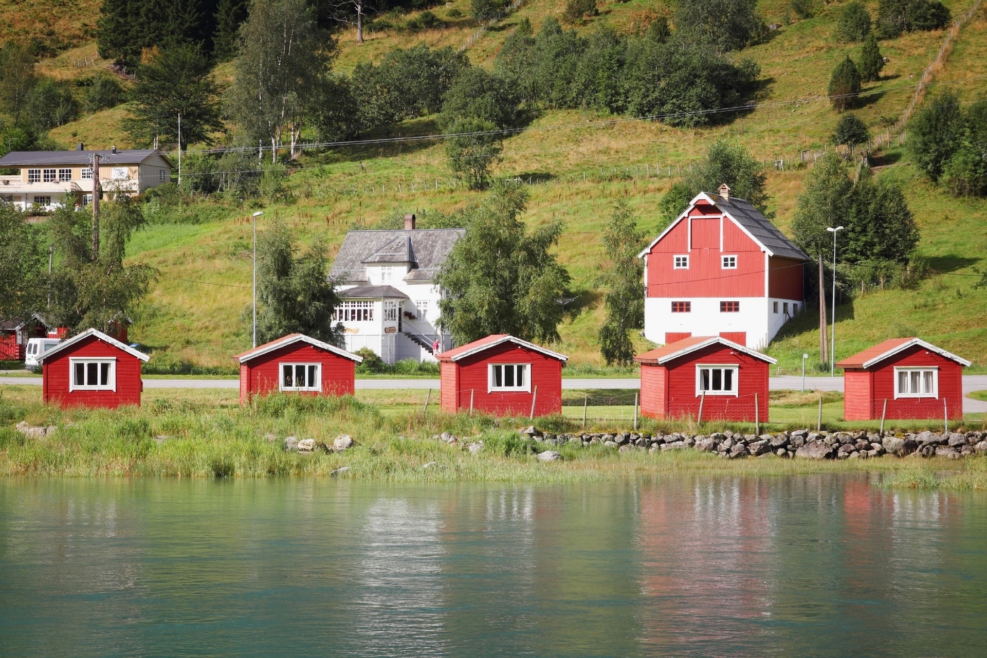 オルデンの風景　ノールフィヨルド　ノルウェーの風景