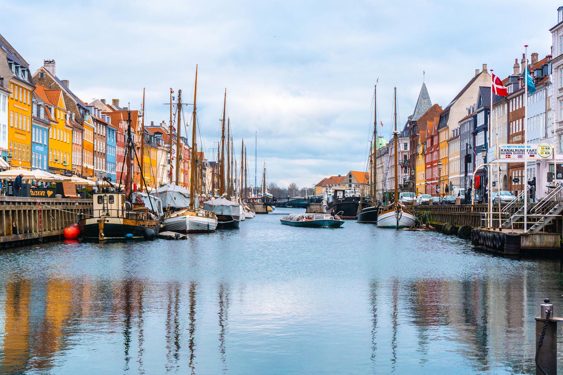 ニューハウン　コペンハーゲン　デンマークの風景