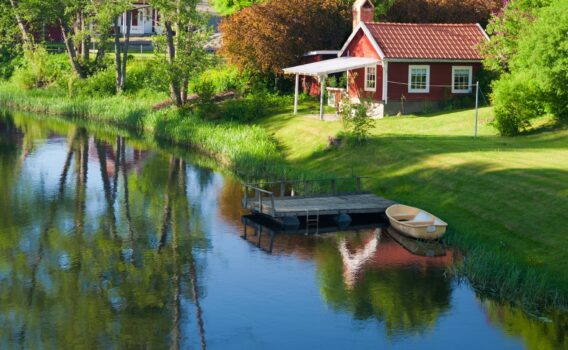 ヘーグビーの風景　スウェーデンの風景