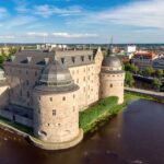 エレブルー城とエレブルーの街並み　スウェーデンの風景
