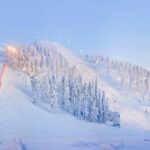 冬のルカの風景　フィンランドの冬の風景