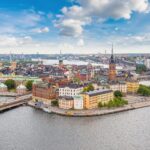 夏のストックホルム旧市街ガムラスタン　スウェーデンの風景