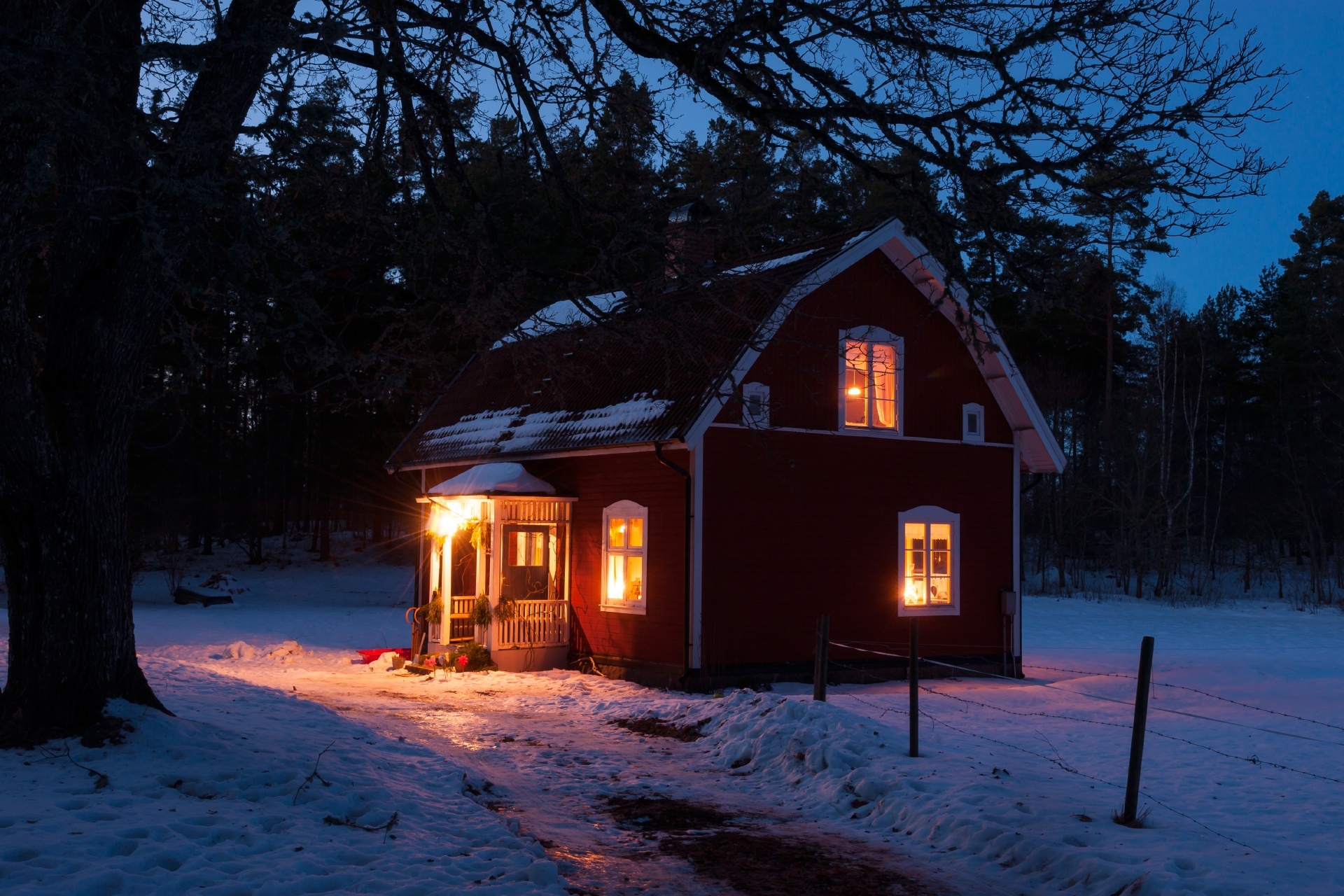 冬の夜の風景 スウェーデンの冬の風景 – 北欧の美しい風景 hokuo-guide.com&#39;s ~北欧の風景~