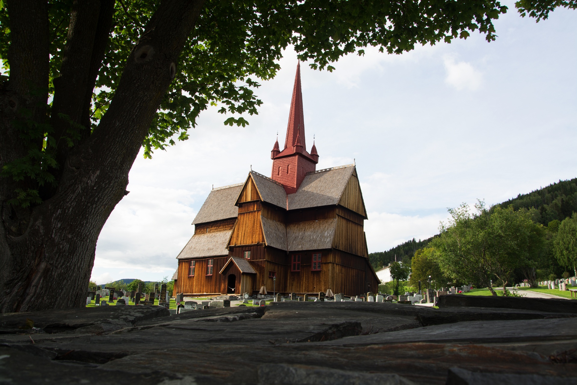 リンゲブ・スターヴ教会　ノルウェーの風景