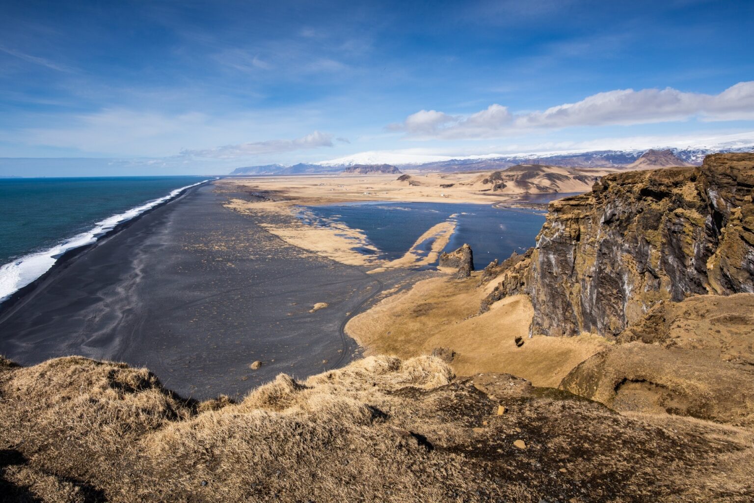 ディルホゥラエイ半島のブラックサンドビーチ アイスランドの風景 北欧の絶景をお届けします 北欧の風景