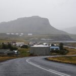 雨の日のアイスランドの風景