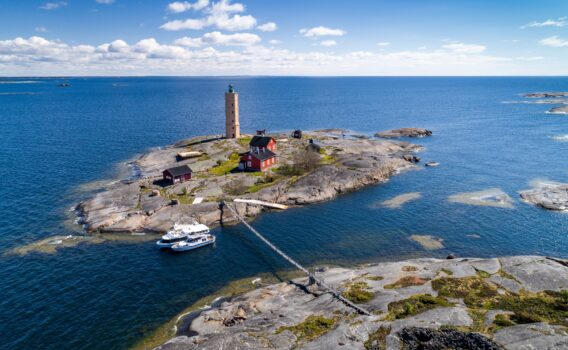 ポルヴォー諸島ソーダシャール島の風景　フィンランドの風景