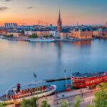 ストックホルムの街並み　スウェーデンの風景