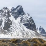冬のストックスネスの風景　アイスランドの風景