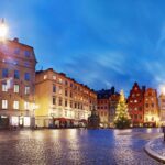 クリスマスシーズンのストックホルムの風景 スウェーデンの風景