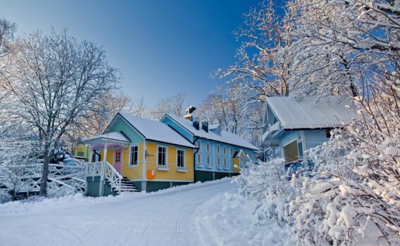 冬のナーンタリ　フィンランドの冬の風景